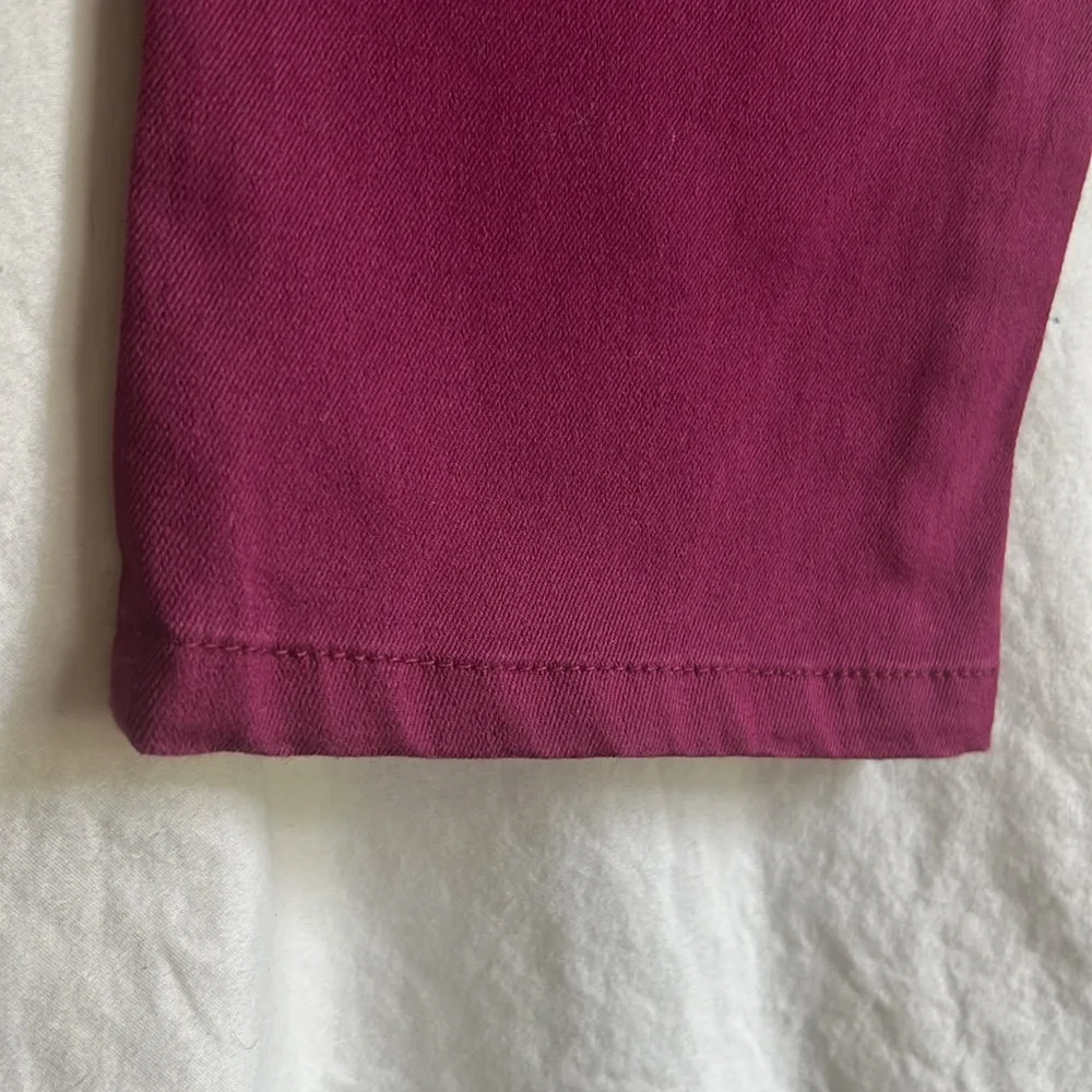 Woman Within Jeans Size 18W. Color is burgundy - Picture 6 of 7